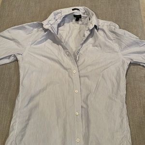 Grey/white long sleeve S J Crew dress shirt